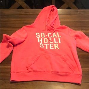 Pink Hollister hoodie: size Small